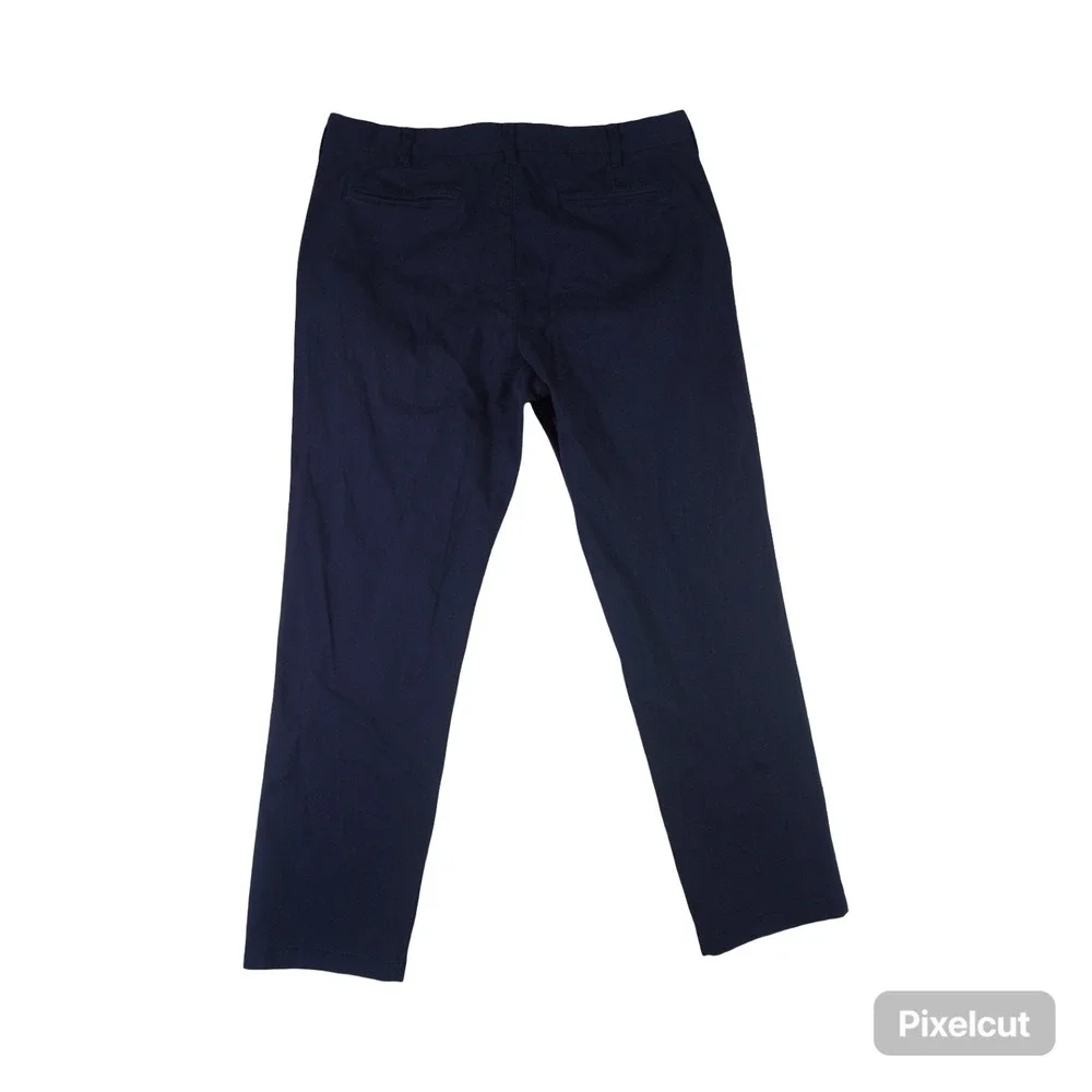 Nautica Chino Pants Mens‎ 36x32 Blue All Day Comfort Flat Front Performance